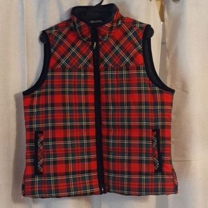 J crew tartan vest